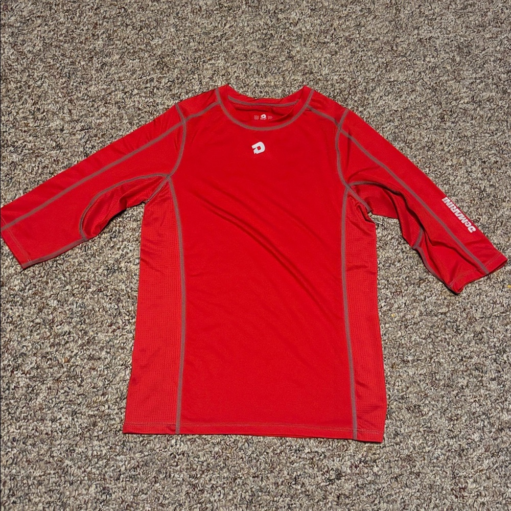 DeMarini Yourh Boys Baseball 3/4 sleeves Red Large